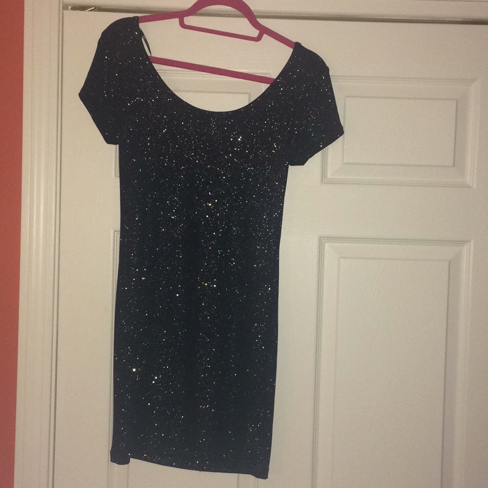 Short length shimmery dress